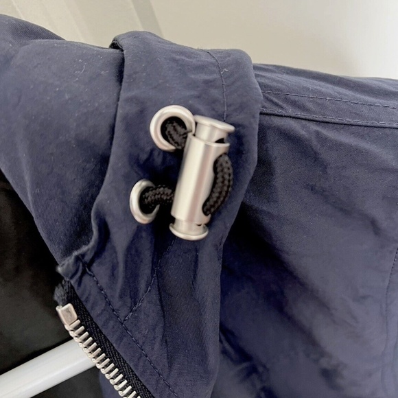 Maison Kitsune Mens Jacket MEDIUM Spring Fox Technical Windbreaker Navy - Picture 12 of 13